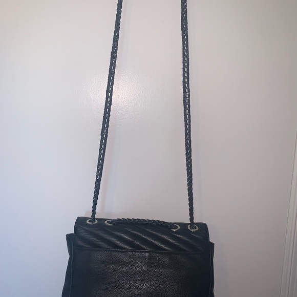 👛Aimee Kestenberg Black Leather Crossbody or shoulder length & Dust Bag 🌸 - Picture 6 of 8